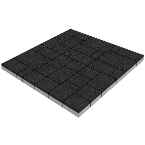 Изображение тротуарная плитка steinrus инсбрук альпен базальт, backwash, 60 мм