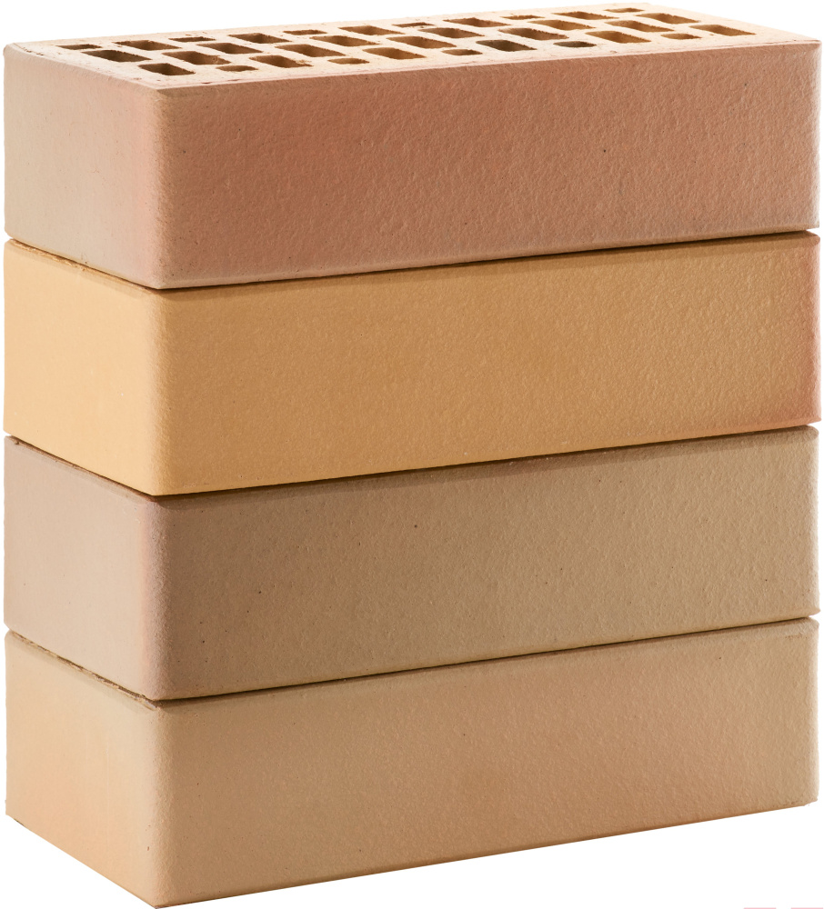 Кирпич облицовочный пшеничный Флэш одинарный гладкий М-150 ЛСР – 1