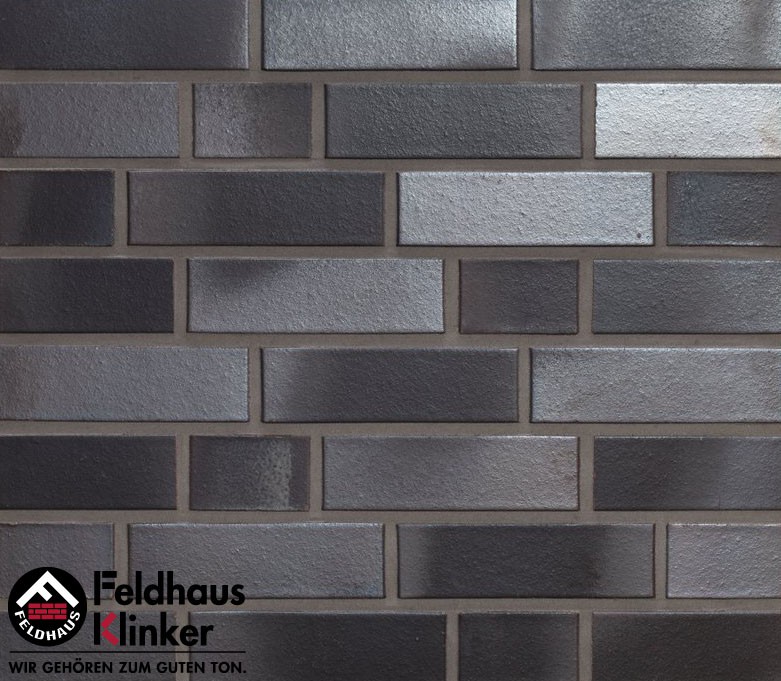 Изображение кирпич клинкерный feldhaus klinker "geo platinum liso k518nf" гладкий 240х115х71 