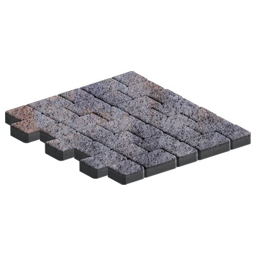 Изображение тротуарная плитка steinrus инсбрук альт дуо абрау, backwash, 40 мм