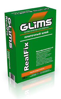 Изображение клей плиточный мультифункциональный glims realfix 25 кг