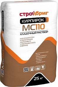 Изображение кладочный раствор кирпирок мс110 стройбриг 25 кг 60шт/под