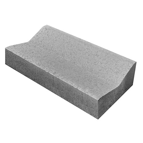 Изображение лоток прикромочный водоотводный steinrus серый, 1000х500х250