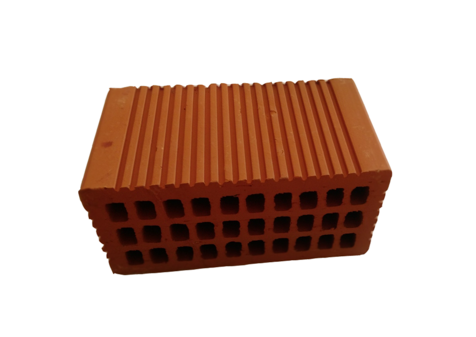 Кирпич строительный щелевой двойной М-100 рифленый Михневская керамика – 1