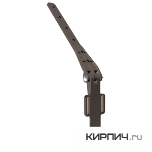 Изображение кронштейн регулируемый standart, пвх, цвет шоколад