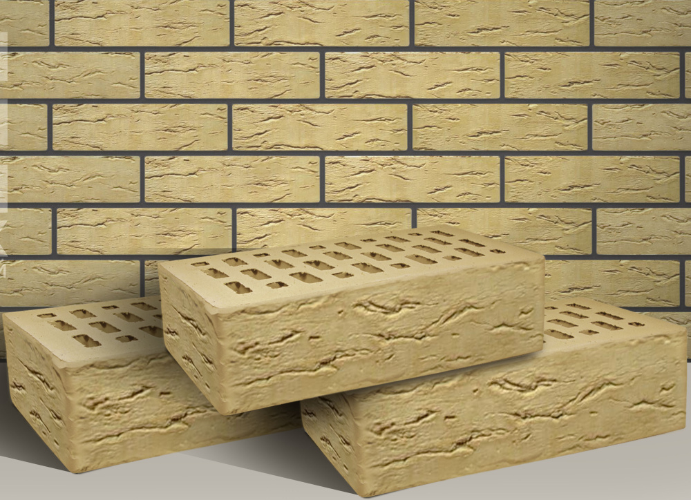 Кирпич облицовочный сахара одинарный рустик Терекс – 1