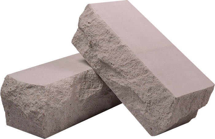 Силикатный кирпич темно-коричневый полуторный рустированный угол КЗСК – 1