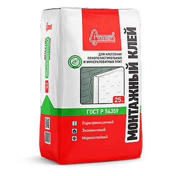 Монтажный клей для крепления пенополистирольных и минераловатных плит СТАРАТЕЛИ 25 кг – 1