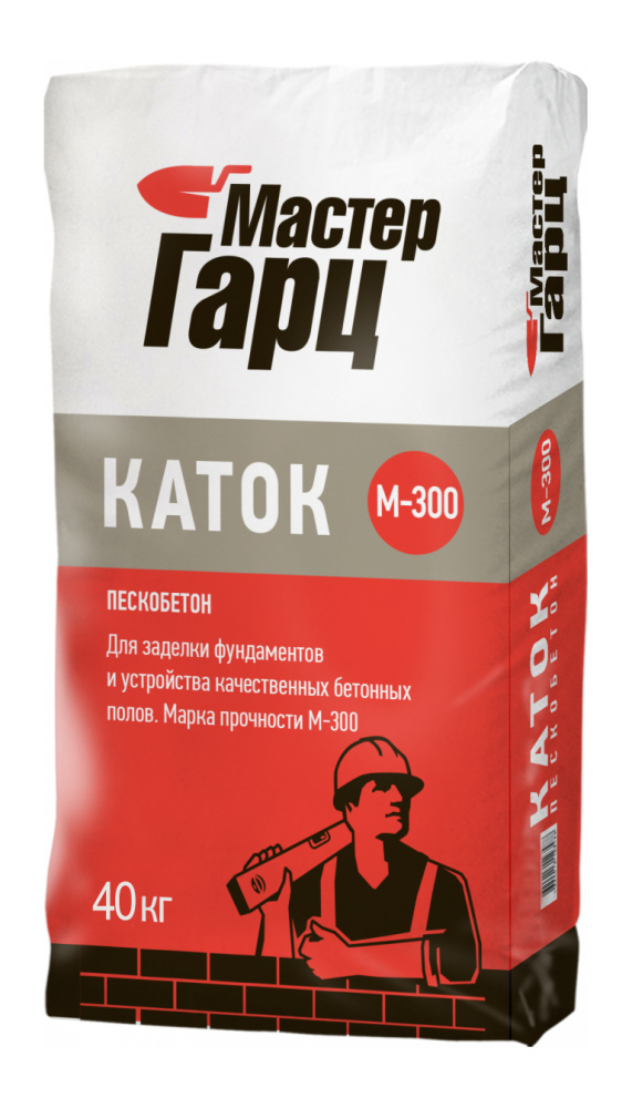 Изображение пескобетон мастер гарц м-150 каток 40 кг
