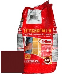 Изображение затирка цементная litokol litochrom 1-6 c.200 венге 2 кг