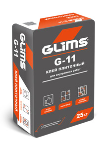 Изображение клей плиточный glims g 11 25 кг