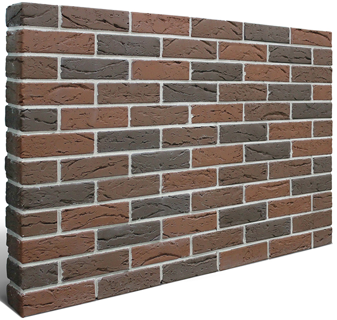 Кирпич облицовочный бавария микс одинарный кора дерева М-150 КС-Керамик – 1