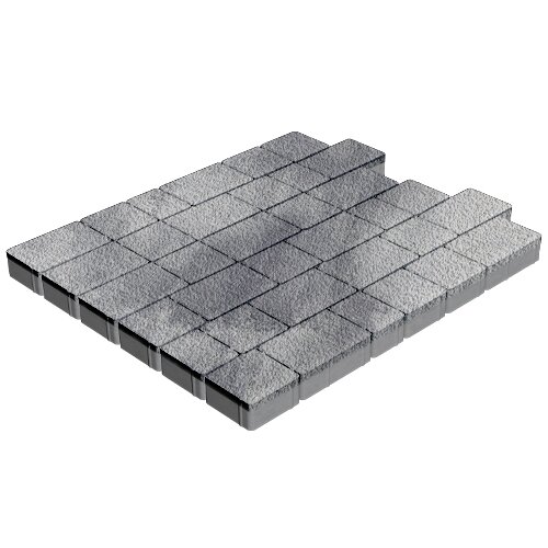 Изображение тротуарная плитка steinrus инсбрук альт брик colormix монохром, native, 60 мм