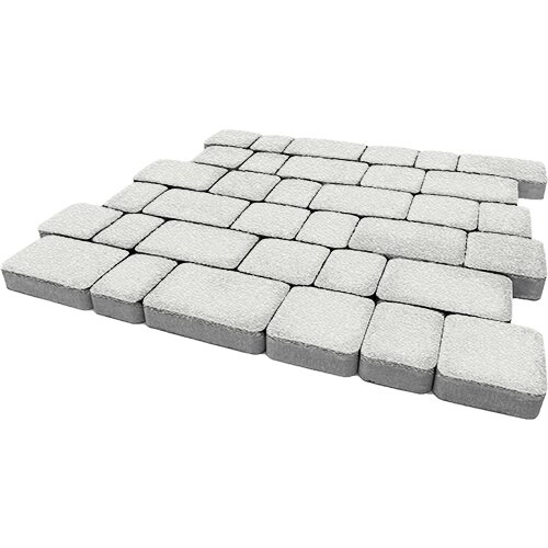 Изображение тротуарная плитка steinrus инсбрук альт белый, native, 40 мм