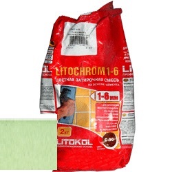 Изображение затирка цементная litokol litochrom 1-6 c.330 киви 2 кг
