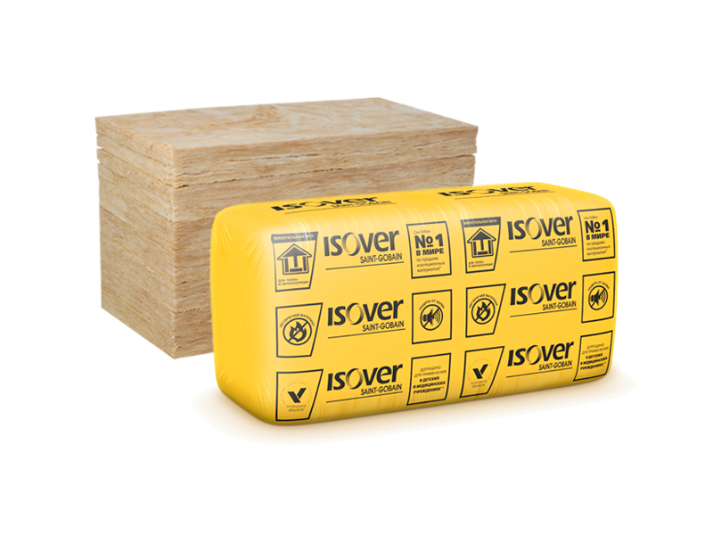 Минераловатная плита Isover ВентФасад Низ 19 кг/м3 1170х610х120 мм – 1