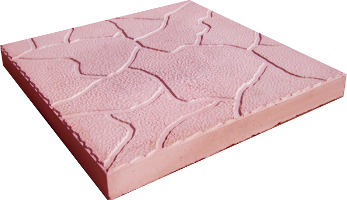 Тротуарная плитка облака 300х300х30 красный – 1