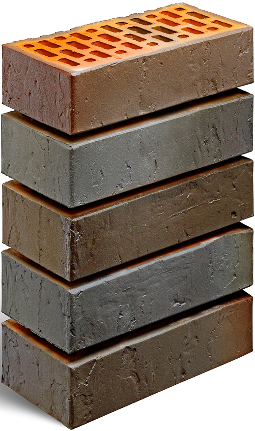 Кирпич облицовочный Флеш Агат одинарный Сахара Магма – 1