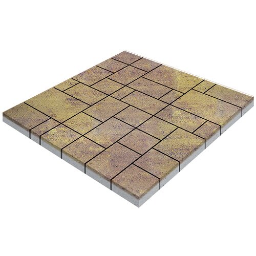 Изображение тротуарная плитка steinrus инсбрук альпен colormix тахель, гладкая, 60 мм