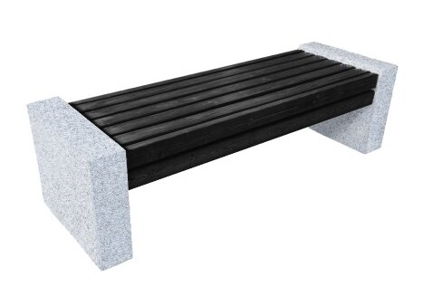 Изображение лавка steinrus bridge, полимерный брус, венге pure