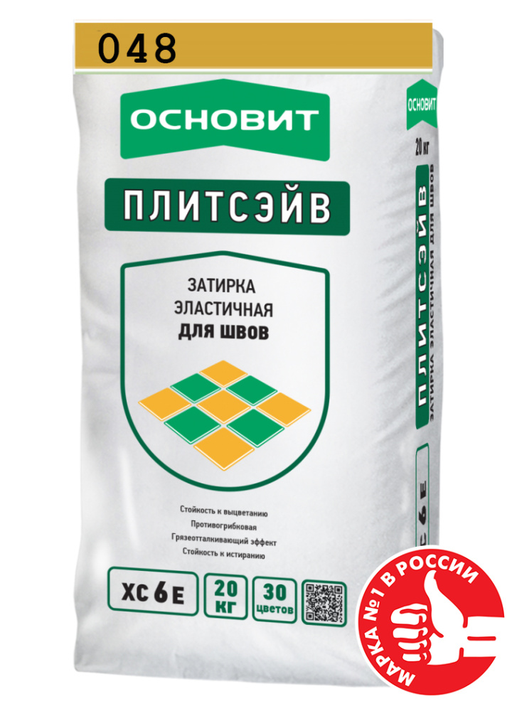 Изображение затирка эластичная основит плитсэйв xc6 e золотистая 048 20 кг
