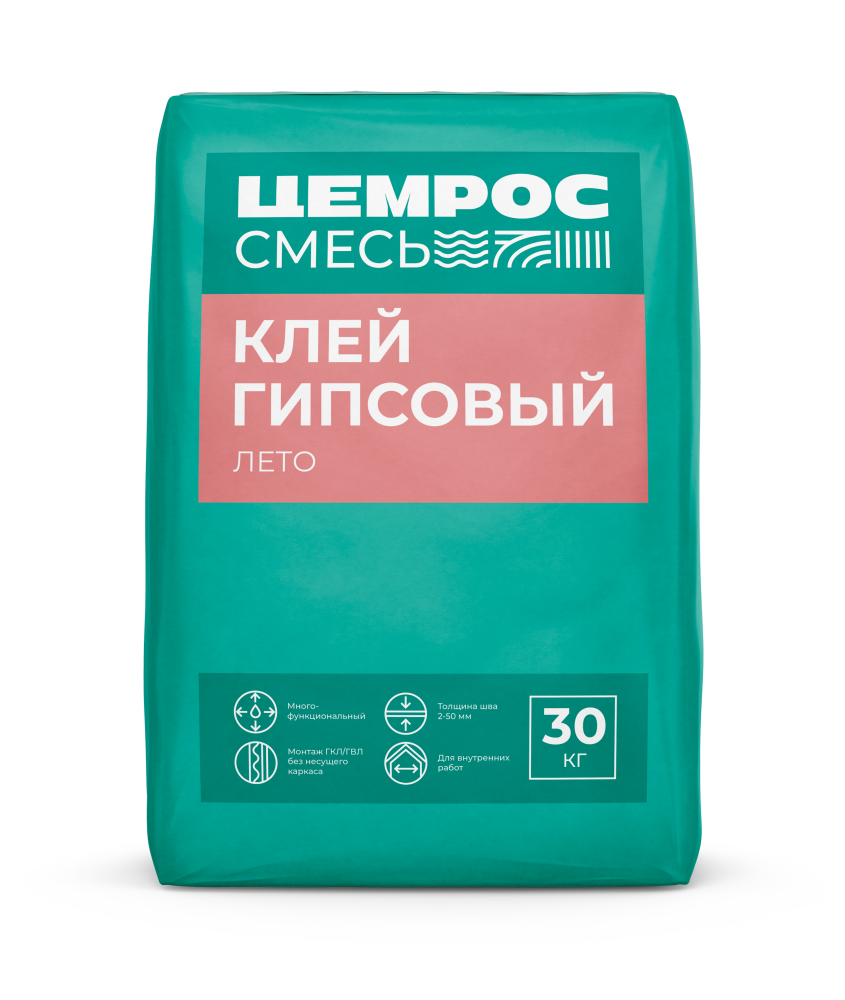 Клей гипсовый ЦЕМРОС 30 кг – 1