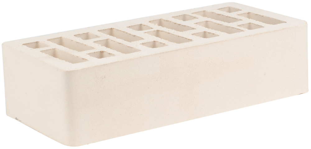 Кирпич облицовочный белый одинарный гладкий М-175 СтОскол – 1