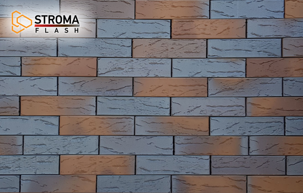 Изображение кирпич облицовочный одинарный stroma flash brown