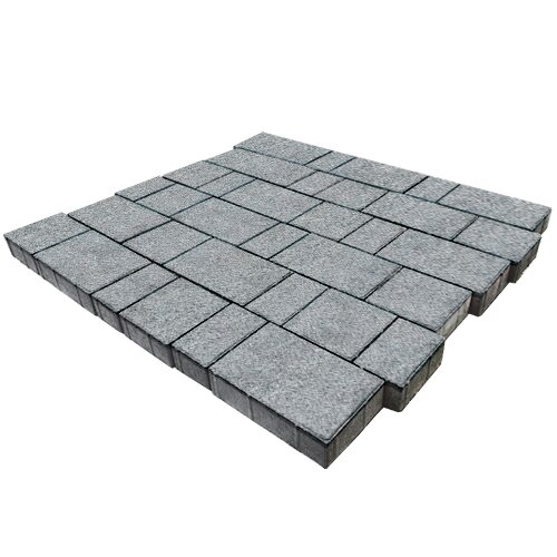 Изображение тротуарная плитка steinrus бельпассо гранит, backwash, 60 мм