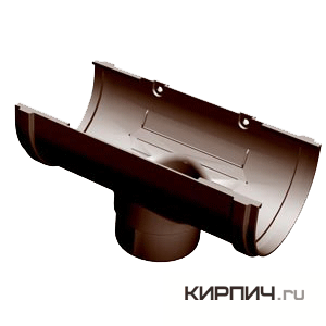Изображение выход из желоба standart, пвх, цвет шоколад