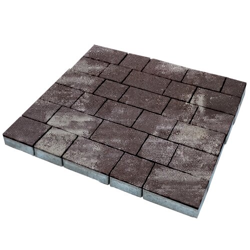 Изображение тротуарная плитка steinrus palermo colormix браун, гладкая, 80 мм