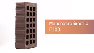 Кирпич облицовочный коричневый одинарный скала алмаз ЖКЗ – 11