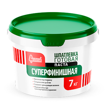Изображение шпатлевка готовая суперфинишная паста старатели 7 кг
