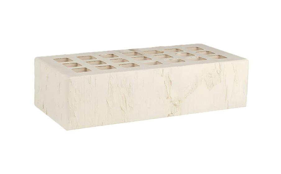 Кирпич облицовочный белый PRO евро скала ЖКЗ – 1