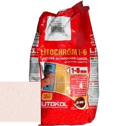 Изображение затирка цементная litokol litochrom 1-6 c.70 светло-розовый 2 кг