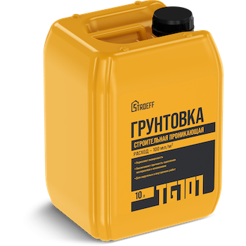 Изображение грунтовка строительная проникающая строефф tg101 старатели 10 кг