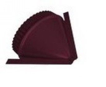 Заглушка конька полукруглого конусная Velur 20  – 1