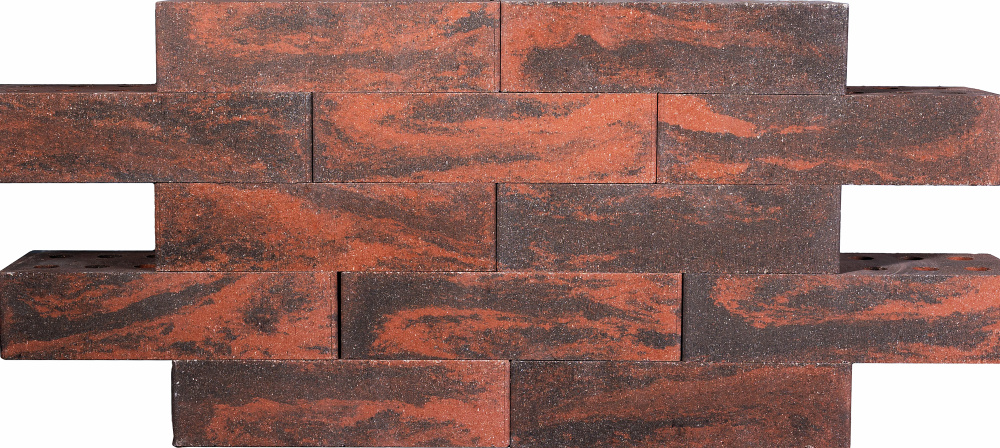 Кирпич гиперпрессованный одинарный Красный Берилл гладкий СПК – 1