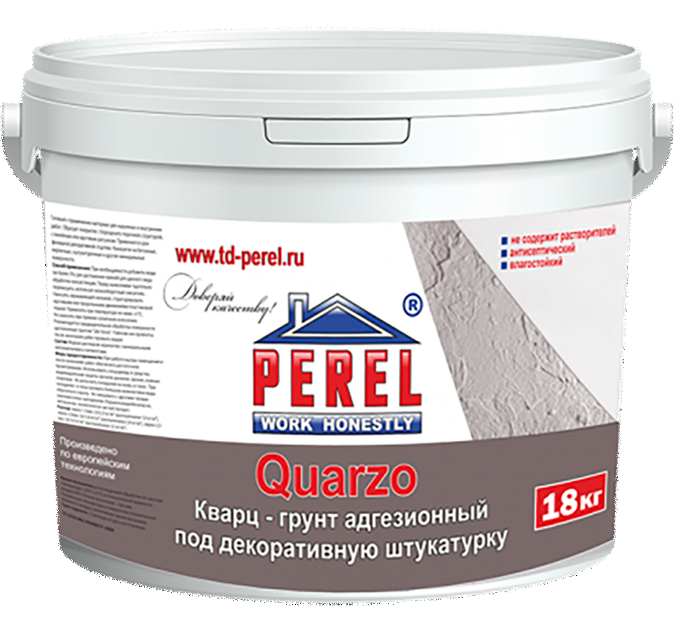 Грунтовка кварцевая Perel Quarzo, 18 кг  – 1
