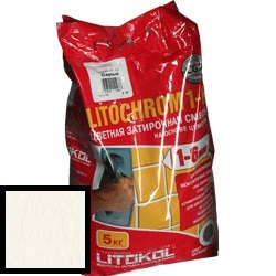 Изображение затирка цементная litokol litochrom 1-6 c.50 светло-бежевая/жасмин 5 кг