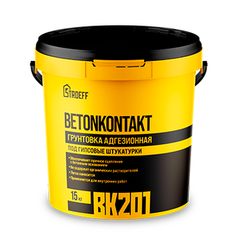 Грунтовка адегизионная BETONKONTAKT СТРОЕФФ BK201 СТАРАТЕЛИ 15 КГ – 1