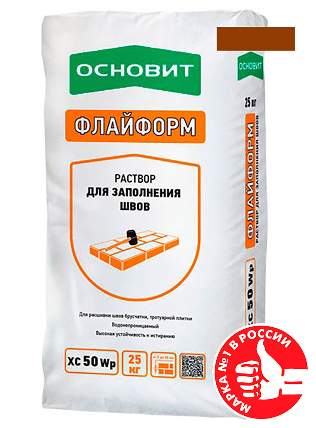 Изображение хс50 wp раствор для заполнения швов брусчатки и камня основит флайформ медный 083, 25 кг