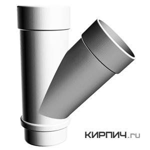 Изображение тройник lux, пвх, цвет пломбир
