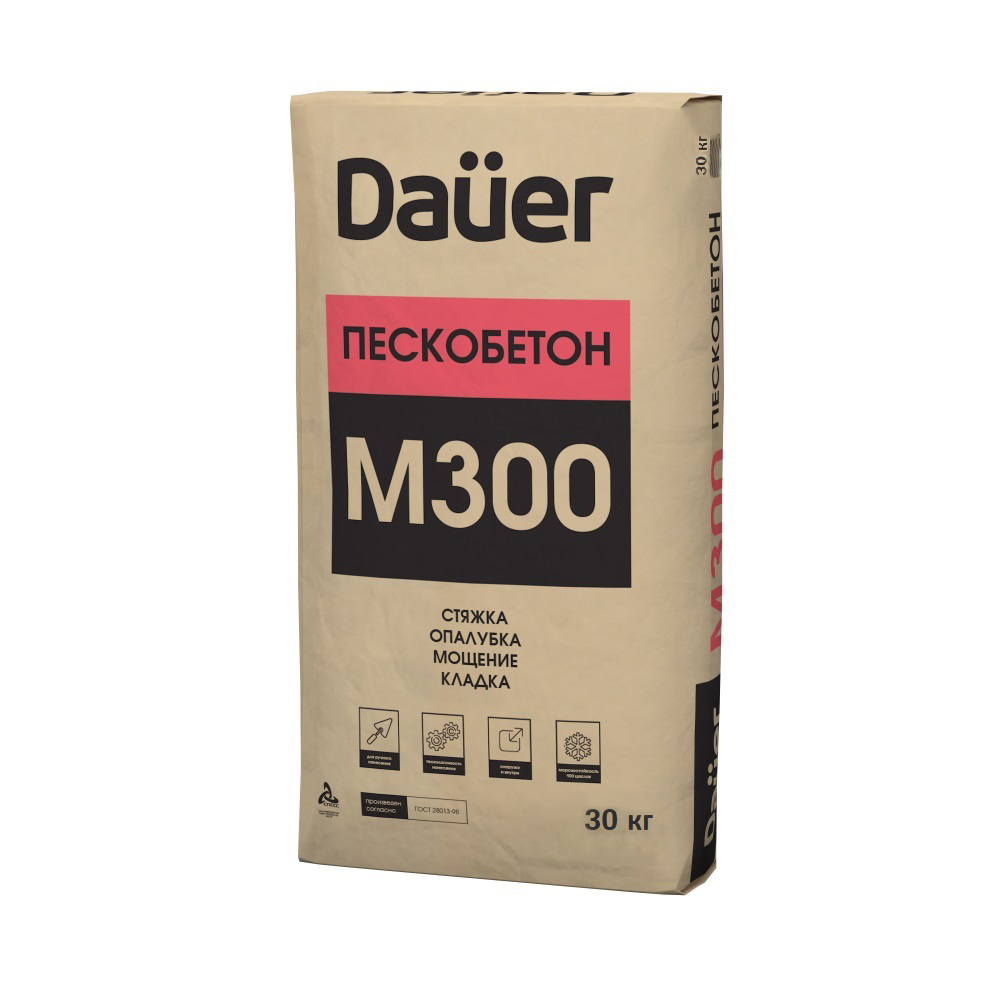 Изображение пескобетон dauer м-300 30 кг (пмд -10 с)