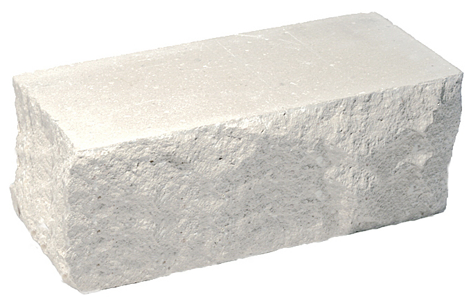 Кирпич гиперпрессованный полуторный М-250 белый рустированный угол  – 1