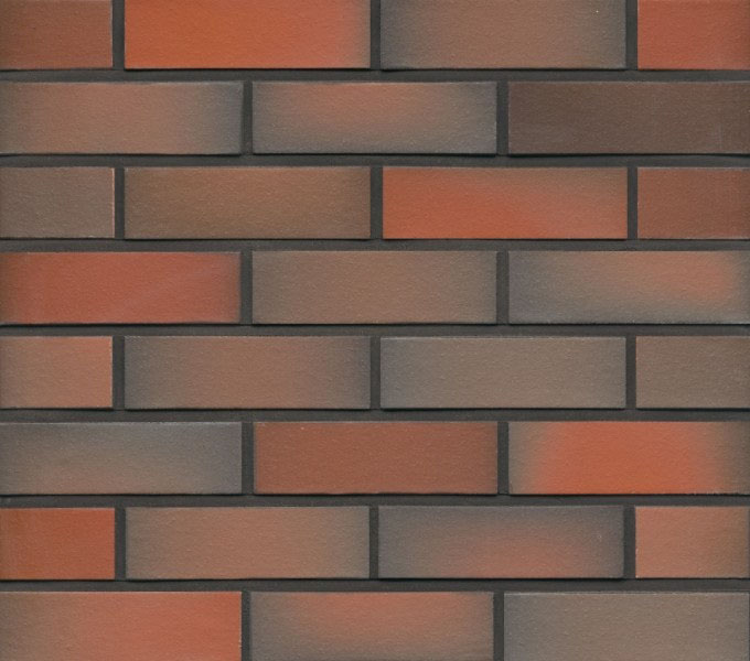 Изображение плитка фасадная клинкерная feldhaus klinker r484nf14 galena terreno viva  гладкая, 240x71x14 