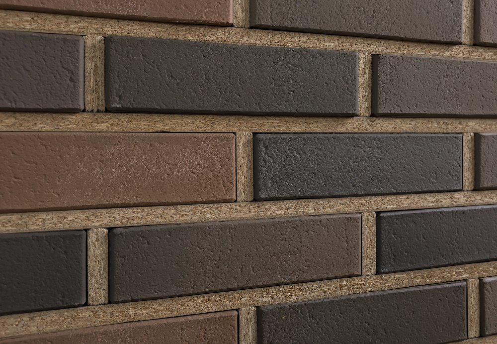 Кирпич облицовочный Флеш Асфальт одинарный М200 VOLGABRICK – 1