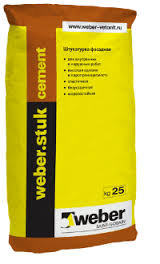 Изображение штукатурка тонкослойная weber stuk cement 25 кг