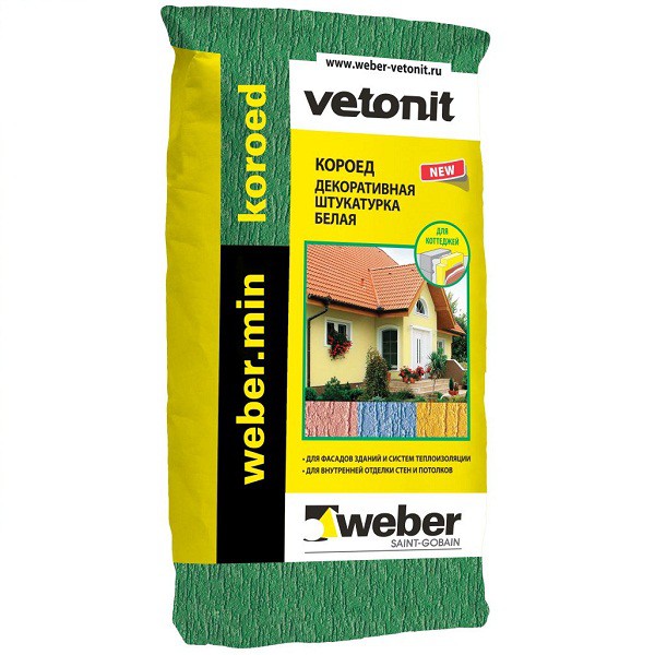Штукатурка миниральная Weber Min Короед 20 кг – 1