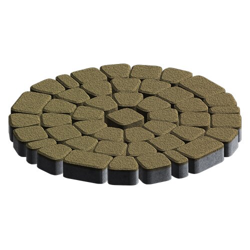Изображение тротуарная плитка steinrus классико песочный, native, 60 мм
